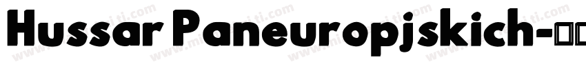 Hussar Paneuropjskich字体转换